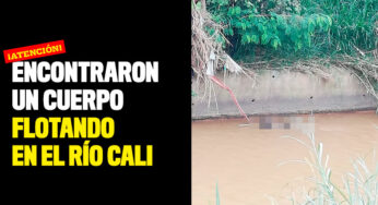 Encontraron un cuerpo flotando en el río Cali