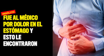 Fue al médico por dolor en el estómago y le encontraron una botella en el recto