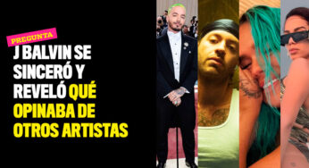 J Balvin se sinceró y reveló qué opinaba de otros artistas