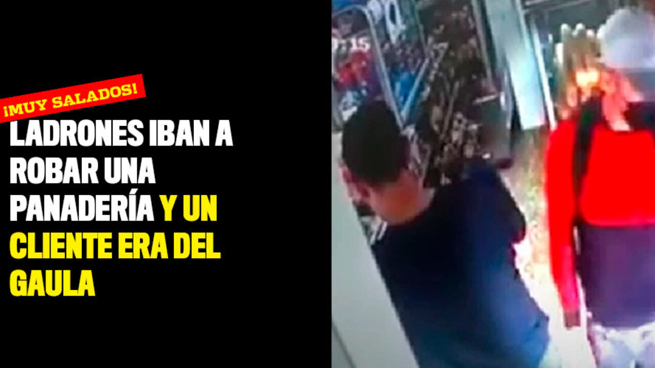 ¡Salados! Ladrones iban a robar una panadería y un cliente era del Gaula