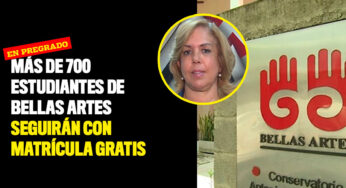 Más de 700 estudiantes de Bellas Artes seguirán con matrícula gratis