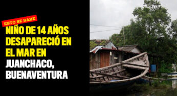Niño de 14 años desapareció en el mar en Juanchaco, Buenaventura