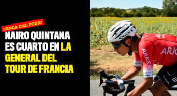 Nairo Quintana es cuarto en la general del Tour de Francia
