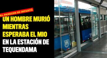 Un hombre murió mientras esperaba el MIO en la estación de Tequendama