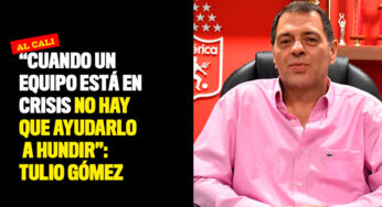 "Cuando un equipo está en crisis no hay que ayudarlo a hundir": Tulio Gómez sobre el Deportivo Cali