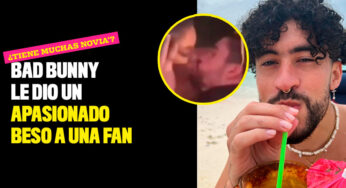 ¿Tiene muchas novia'? Bad Bunny le dio un apasionado beso a una fan