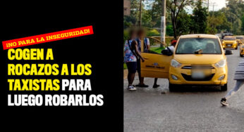 ¡No para la inseguridad! Cogen a rocazos a los taxistas para luego robarlos