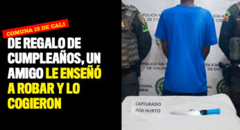 De regalo de cumpleaños, un amigo le enseñó a robar y lo cogieron