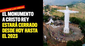 El monumento a Cristo Rey estará cerrado desde hoy hasta el 2023