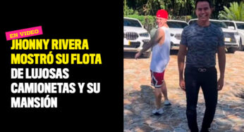 En video: Jhonny Rivera mostró su flota de lujosas camionetas y su mansión