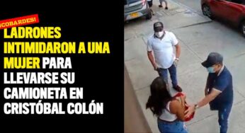 ¡Cobardes! Ladrones intimidaron a una mujer para llevarse su camioneta en el barrio Cristóbal Colón