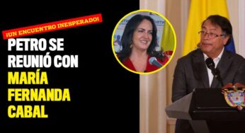 ¡Un encuentro inesperado! Petro se reunió con María Fernanda Cabal