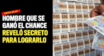 Hombre que se ganó el chance reveló secreto para lograrlo