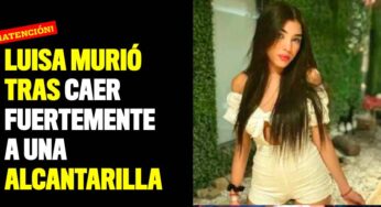 Luisa murió tras caer fuertemente a una alcantarilla