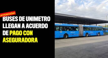 Buses de Unimetro llegan a acuerdo de pago con aseguradora