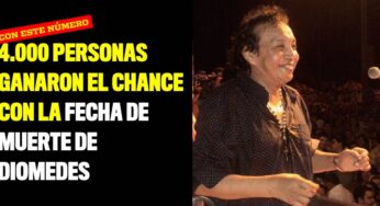 4.000 personas ganaron el chance con la fecha de muerte de Diomedes