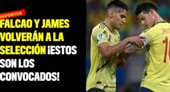 Falcao y James volverán a la Selección ¡Estos son los convocados!