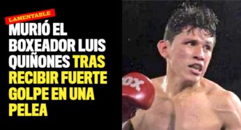 Murió el boxeador Luis Quiñones tras recibir fuerte golpe en una pelea