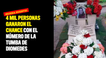 4 mil personas ganaron el chance con el número de la tumba de Diomedes