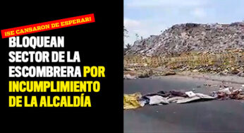 Bloquean sector de La Escombrera por incumplimiento de la alcaldía