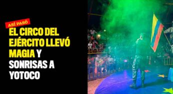 El circo del Ejército llevó magia y sonrisas a Yotoco