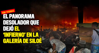 VIDEO: El panorama desolador que dejó el 'infierno' en la Galería de Siloé
