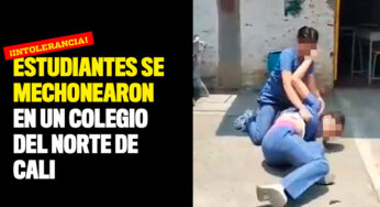 ¡Intolerancia! Estudiantes se mechonearon en un colegio del norte de Cali