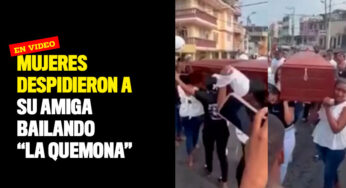Mujeres despidieron a su amiga bailando "La Quemona"