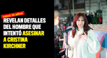 Revelan detalles del hombre que intentó asesinar a Cristina Kirchner