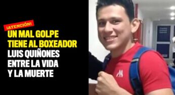 Un mal golpe tiene al boxeador Luis Quiñones entre la vida y la muerte