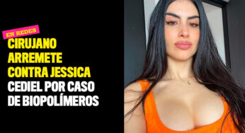 Cirujano arremete contra Jessica Cediel por caso de biopolímeros