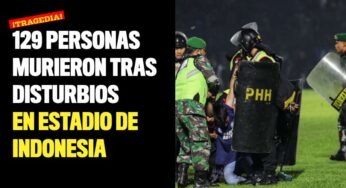 129 personas murieron tras disturbios en estadio de Indonesia