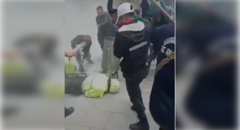 Así gritaba la gente en medio del ataque de indígenas a la Policía