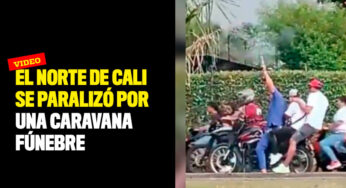 El norte de Cali se paralizó por una caravana fúnebre