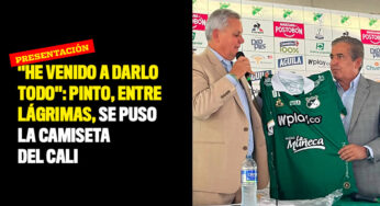 "He venido a darlo todo": Pinto, entre lágrimas, se puso la camiseta del Cali