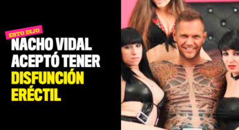 Nacho Vidal aceptó tener disfunción eréctil