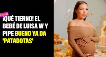 ¡Qué tierno! El bebé de Luisa W y Pipe Bueno ya da 'patadotas'