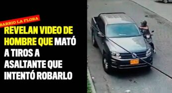 Revelan video de hombre que mató a tiros a asaltante que intentó robarlo