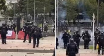 Gustavo Bolívar criticó presencia del Esmad en la marcha de la 'primera línea' y hubo disturbios