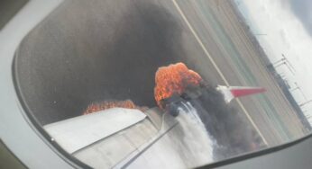 Video: Avión de Latam colisionó y se incendió en un aeropuerto