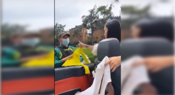 Epa salió a regalar su ropa en la calle y pocas personas la recibieron