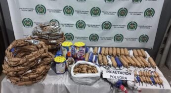 600 artefactos pirotécnicos fueron incautados en vías del Valle