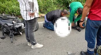 Daniel Alejandro iba en su moto y murió en accidente de tránsito
