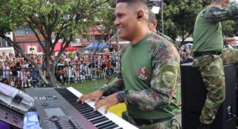 El Ejército Nacional se tomó el salsódromo en la Feria de Cali para llevar un mensaje de paz