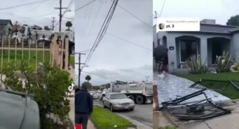 Se divorció y estrelló un camión de basura contra la casa de su ex