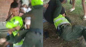 Video: Joven agredió a un policía en Potrero Grande porque le pidieron una requisa