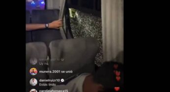 A piedra cogieron el bus de Millonarios en Ibagué