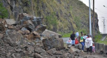 Invías anunció rutas alternas tras derrumbe en la Vía al Mar