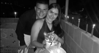 Ricardo y Keirin, la pareja que murió tras chocar con un poste en vía Cali-Jamundí
