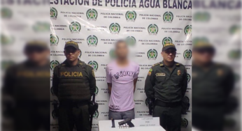 Este hombre fue capturado por disparar en un barrio de Cali
